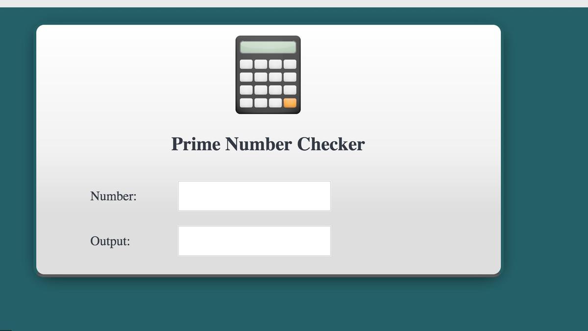 Prime Number Checker