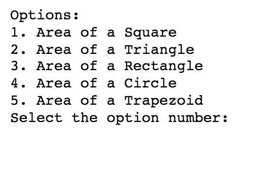 Area Calculator