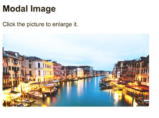 Enlarge Image (Modal Image) Example