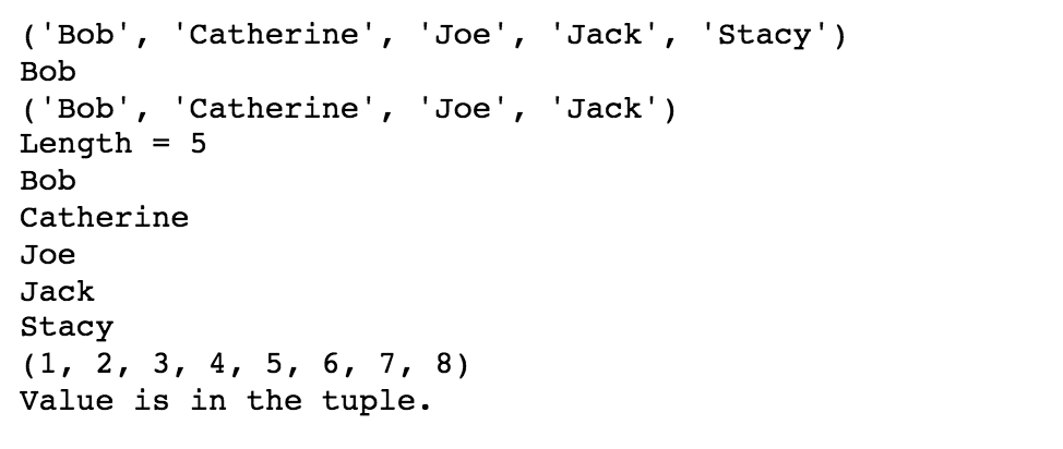 Tuples