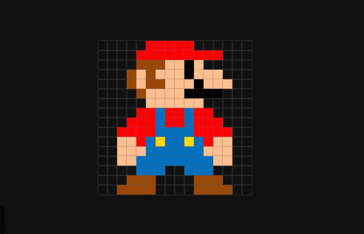 Super Mario Pixel Art