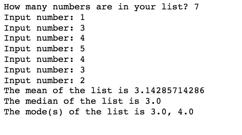 Mean, Median, and Mode Calculator