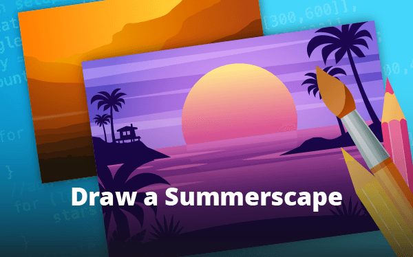 Week 2: Beach Summerscape Made With p5.js