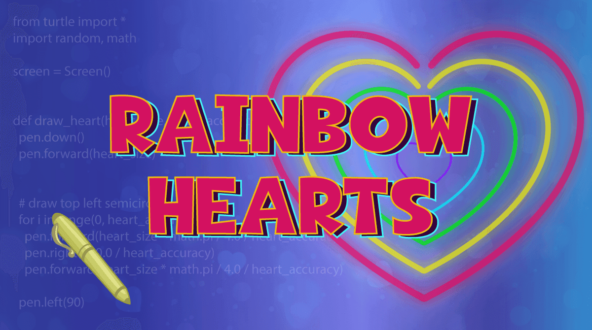 Heart raindow