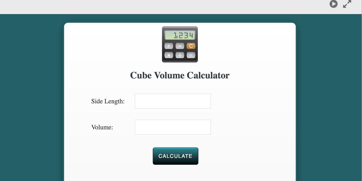 Volume Calculator