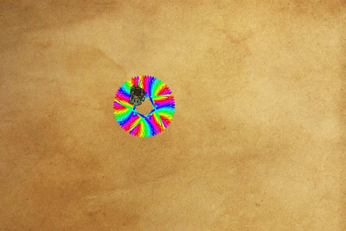 rainbow star spiral