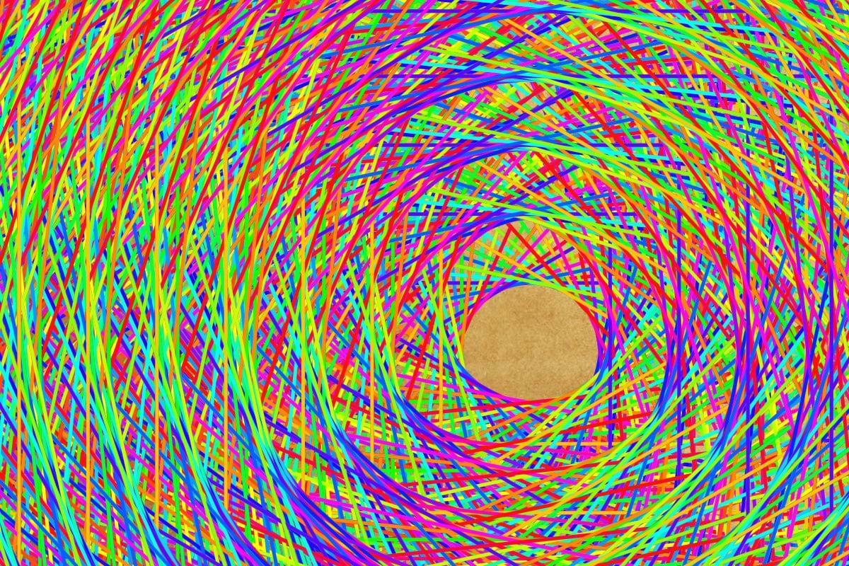 Rainbow swirl