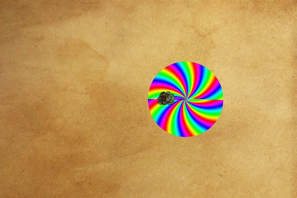 spinning rainbow