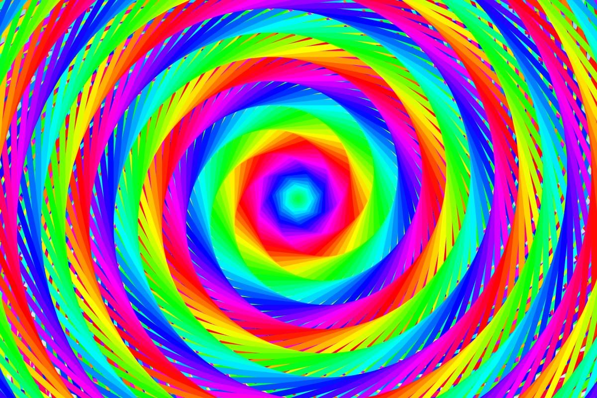 spiral rainbow