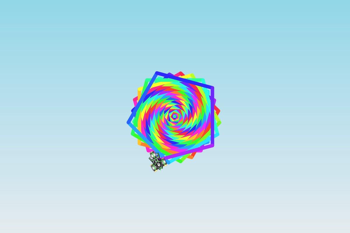 rainbow swirly