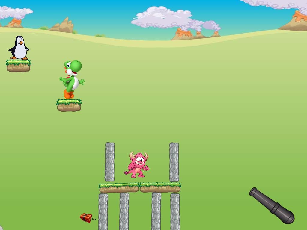 Physics Game with a yoshi