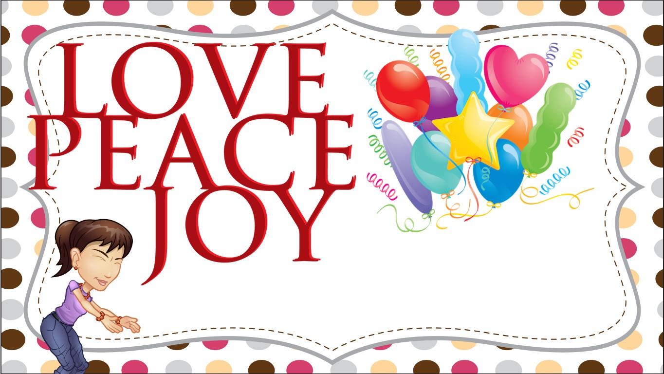 Love,peace,Joy