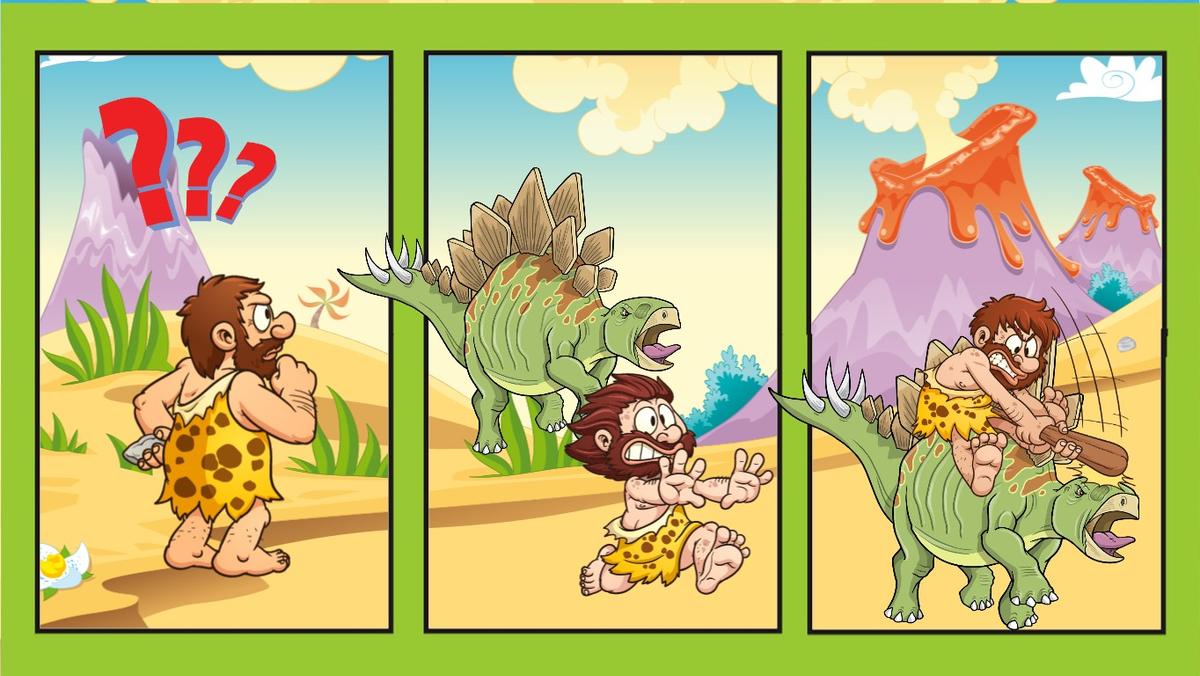 Caveman v.s. dino