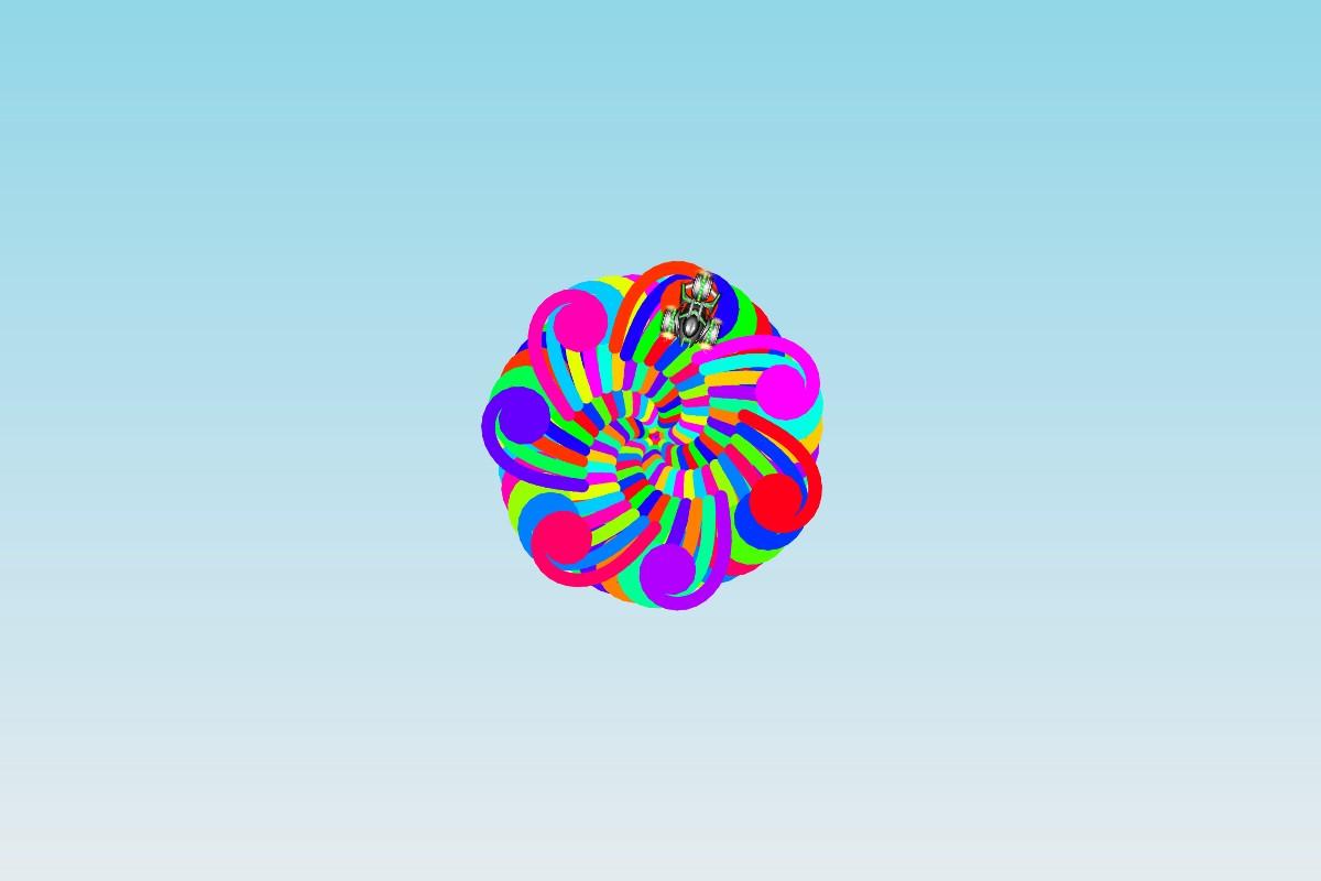 rainbow flower