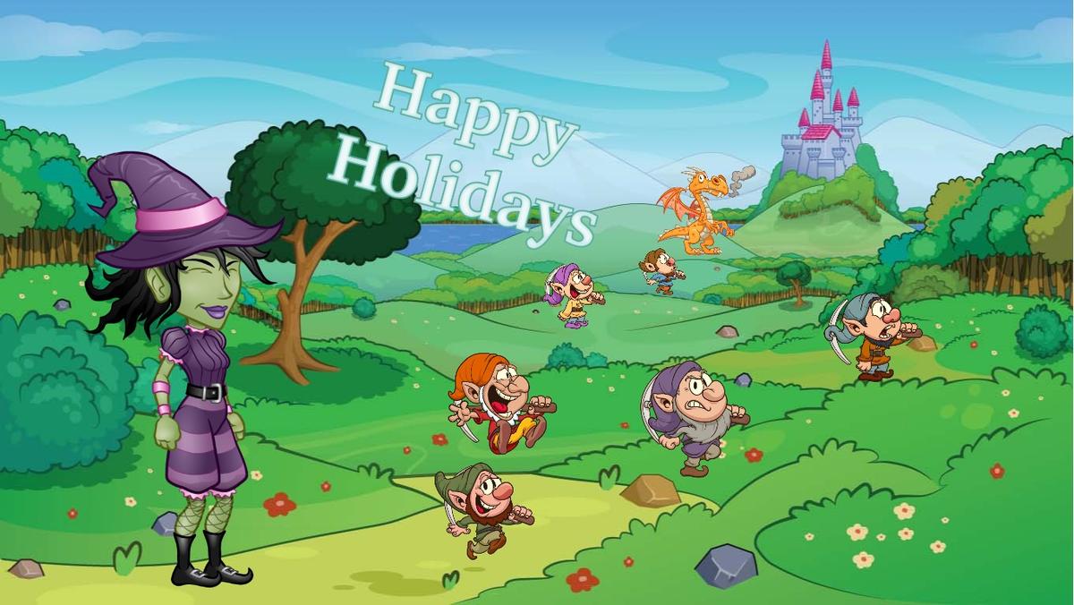 happy holidays card