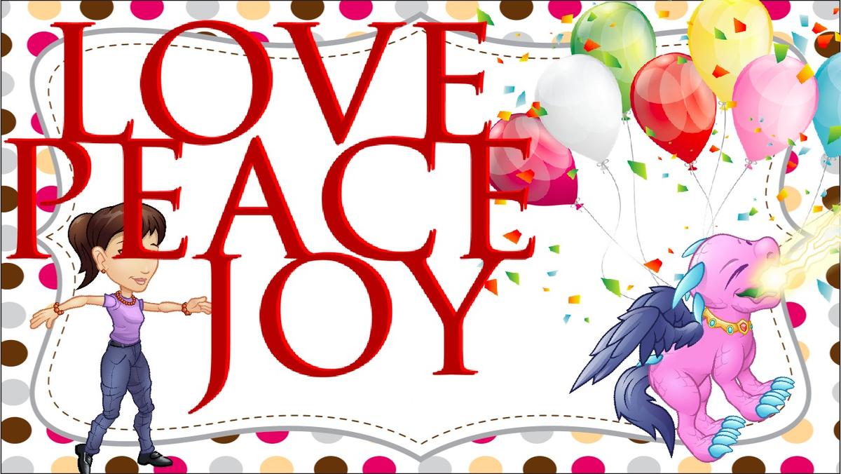 Love, Peace Joy Pele Card