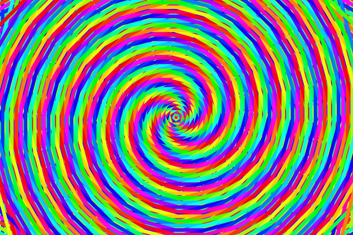 swirly rainbow