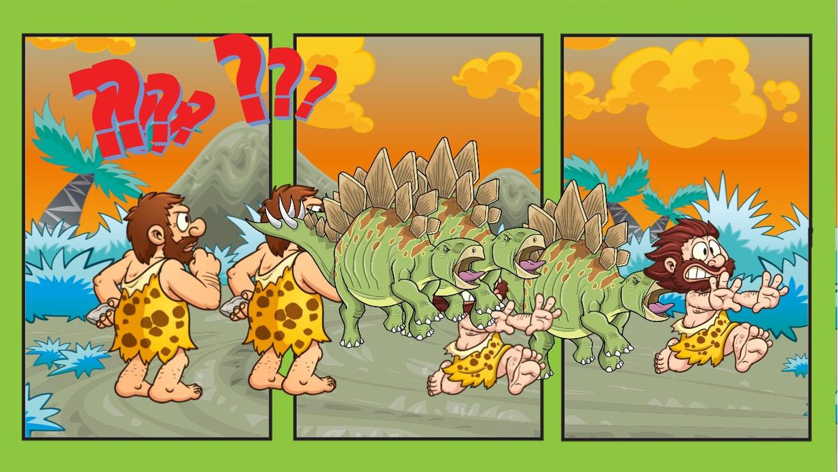 stegosaur chase