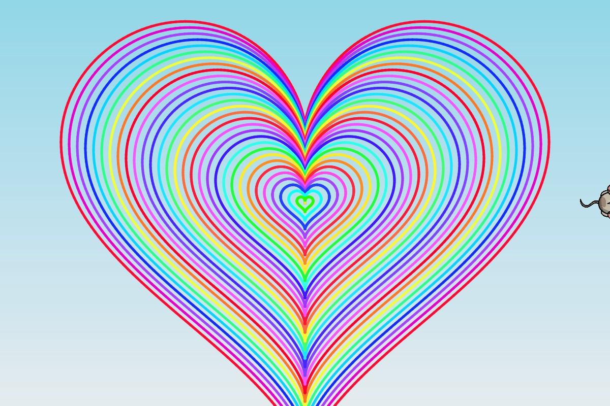 rainbow heart!