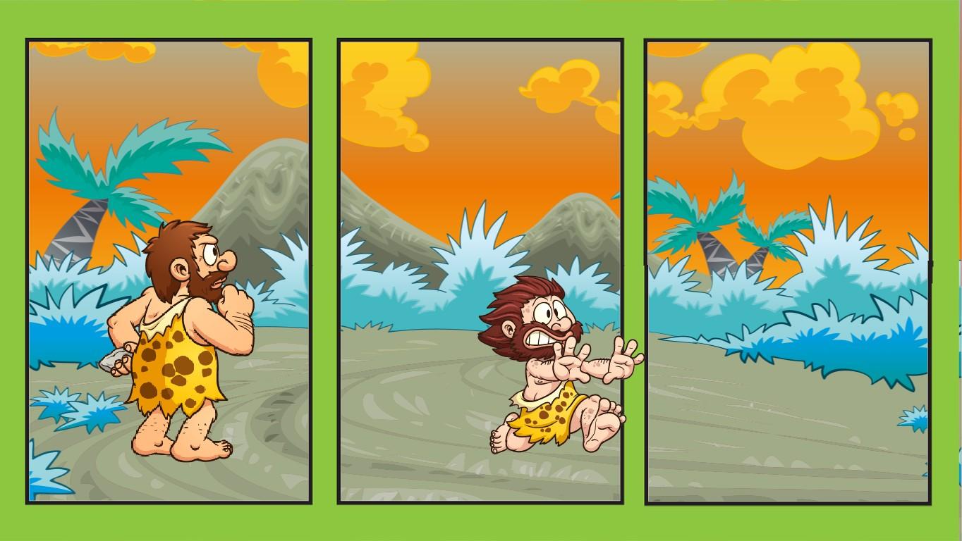 Caveman comic strip