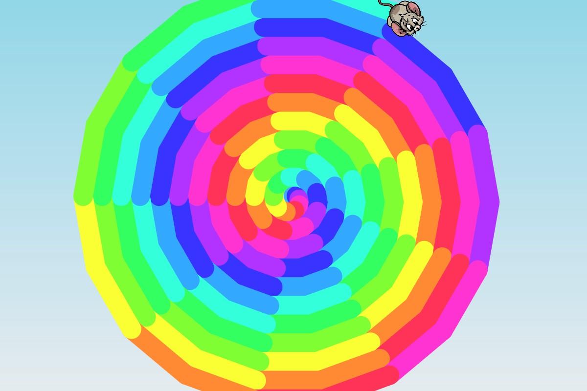 swirly rainbow