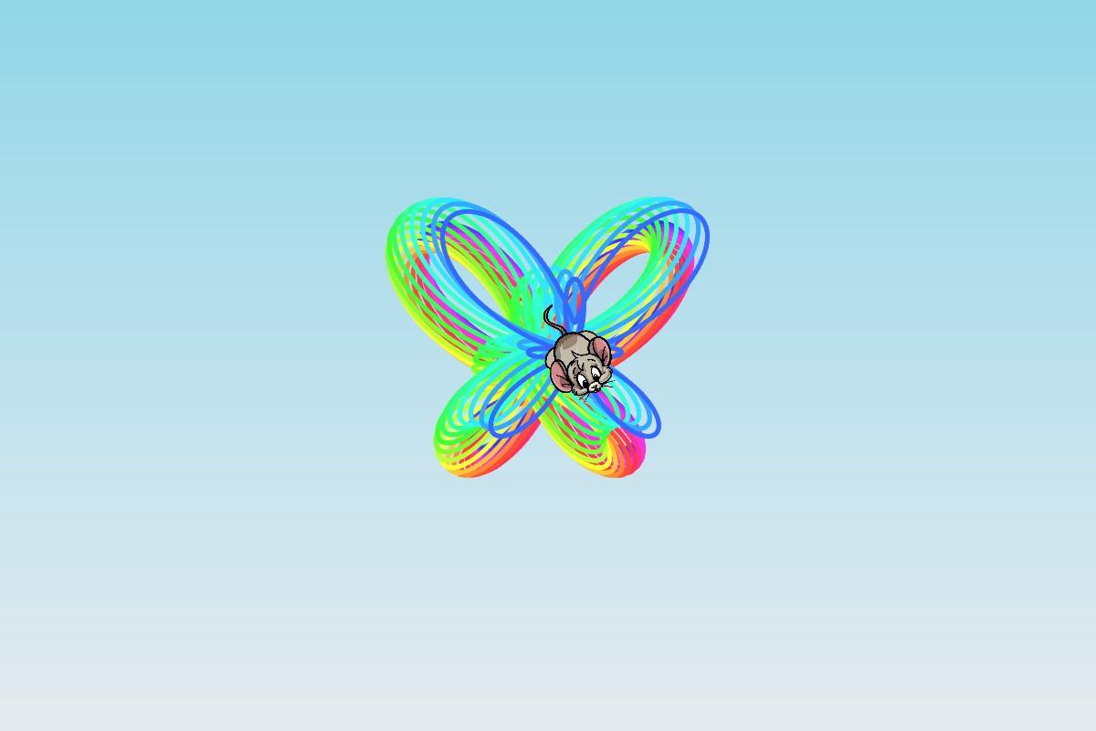 rainbow butterfly