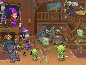 Zombie and Witch party