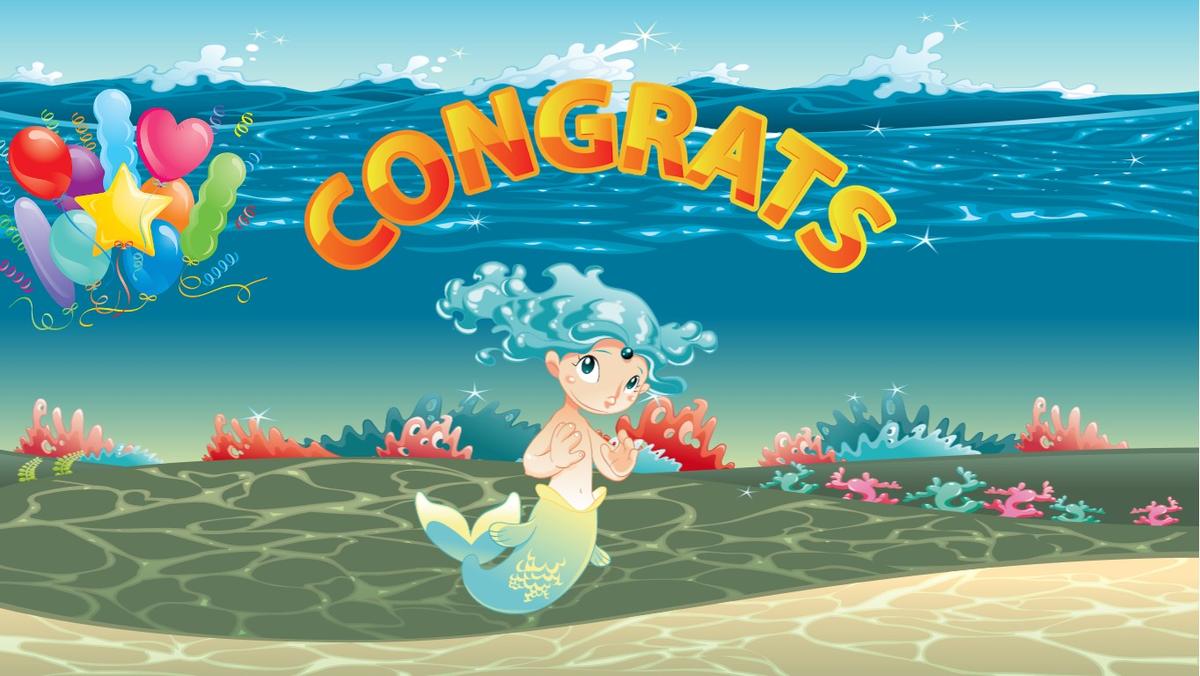 A mermaids congrats