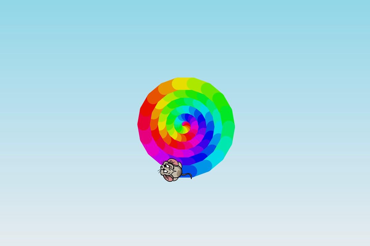 Rainbow spiral