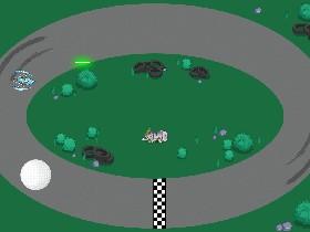 Racing and shooting game