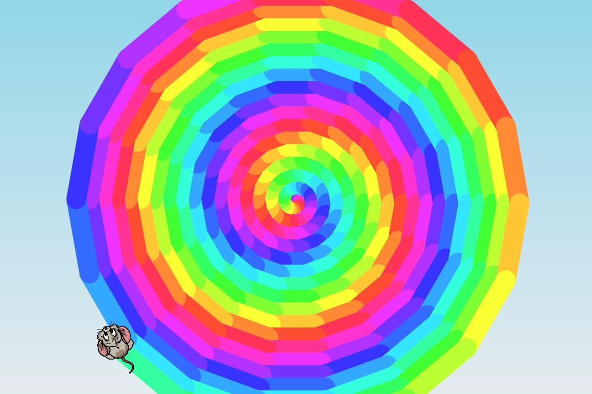 Whirl of rainbow