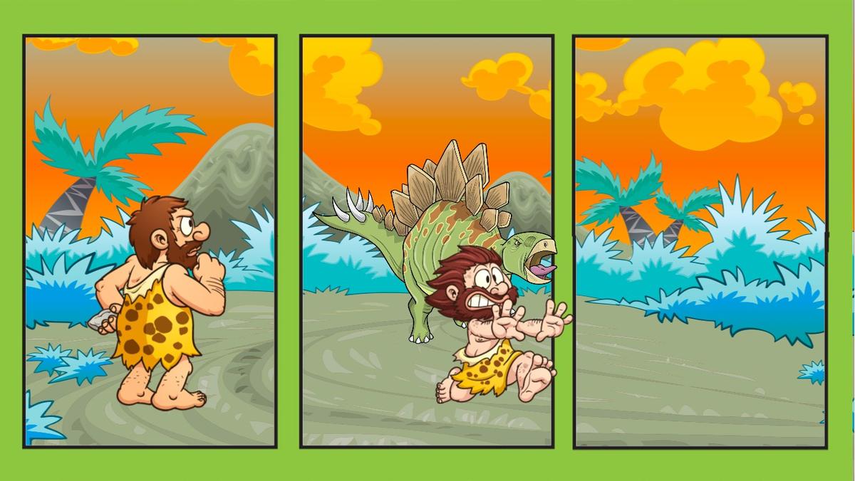 Cave man vs dino