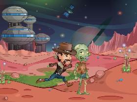 Space Cowboy Kicks Zombie