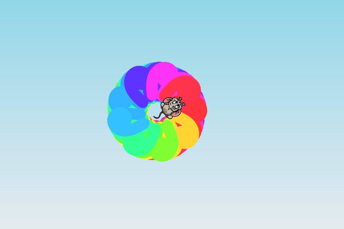 Rainbow Frisbee