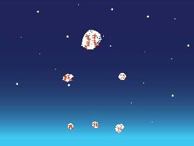 baseballs in the outerspace