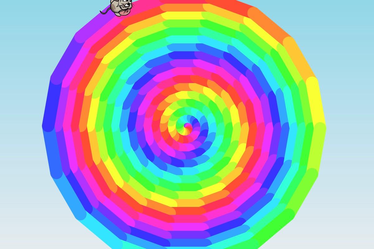 spin wheel of rainbow