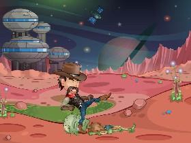 Space Cowboy and Zombie
