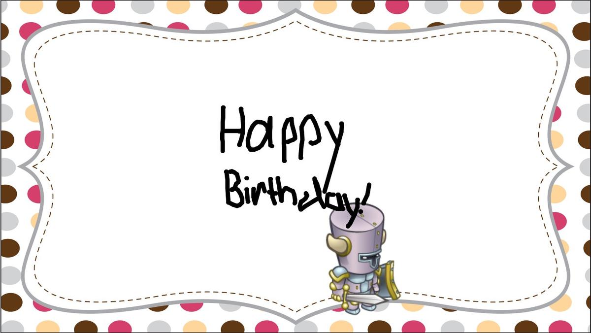 birthday card