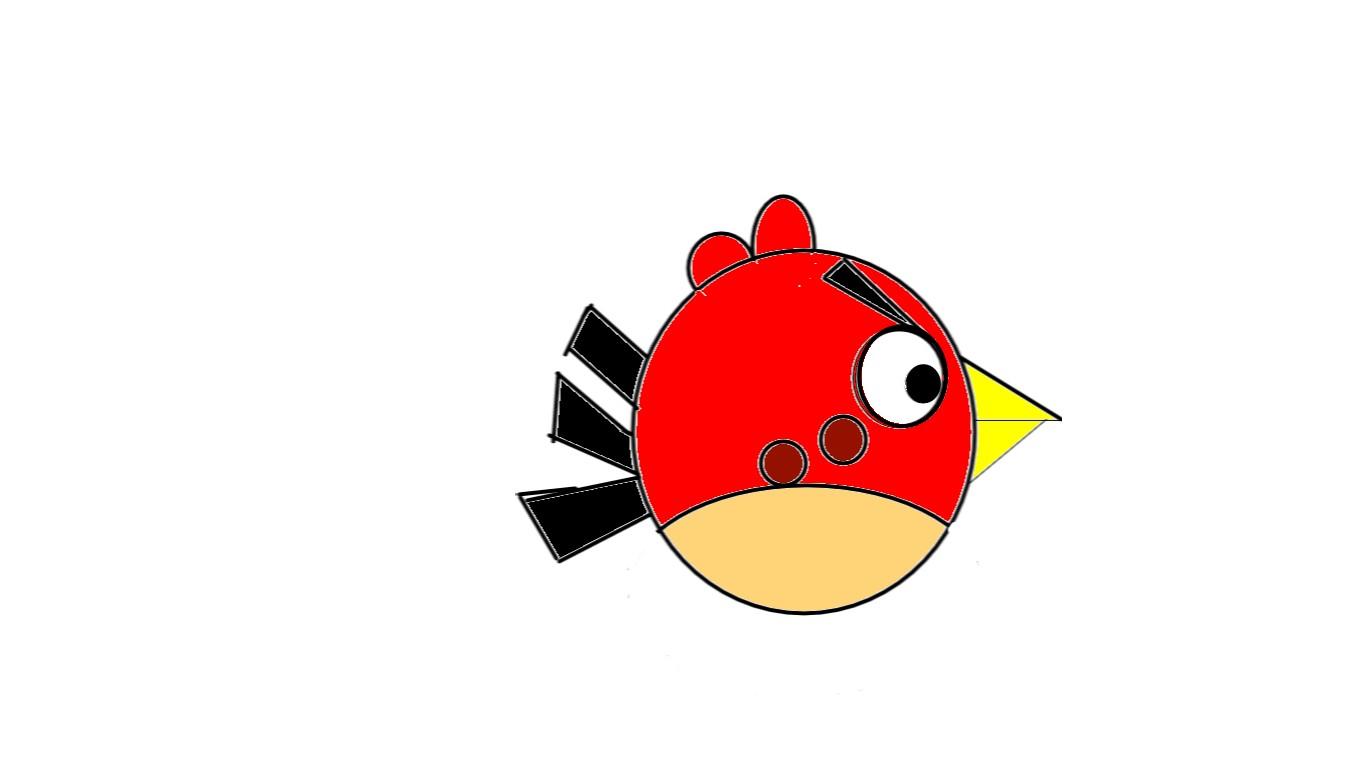 How to draw: Red The Angry Bird