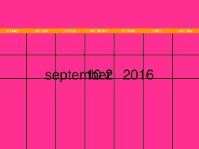 Calendar (not finished yet)