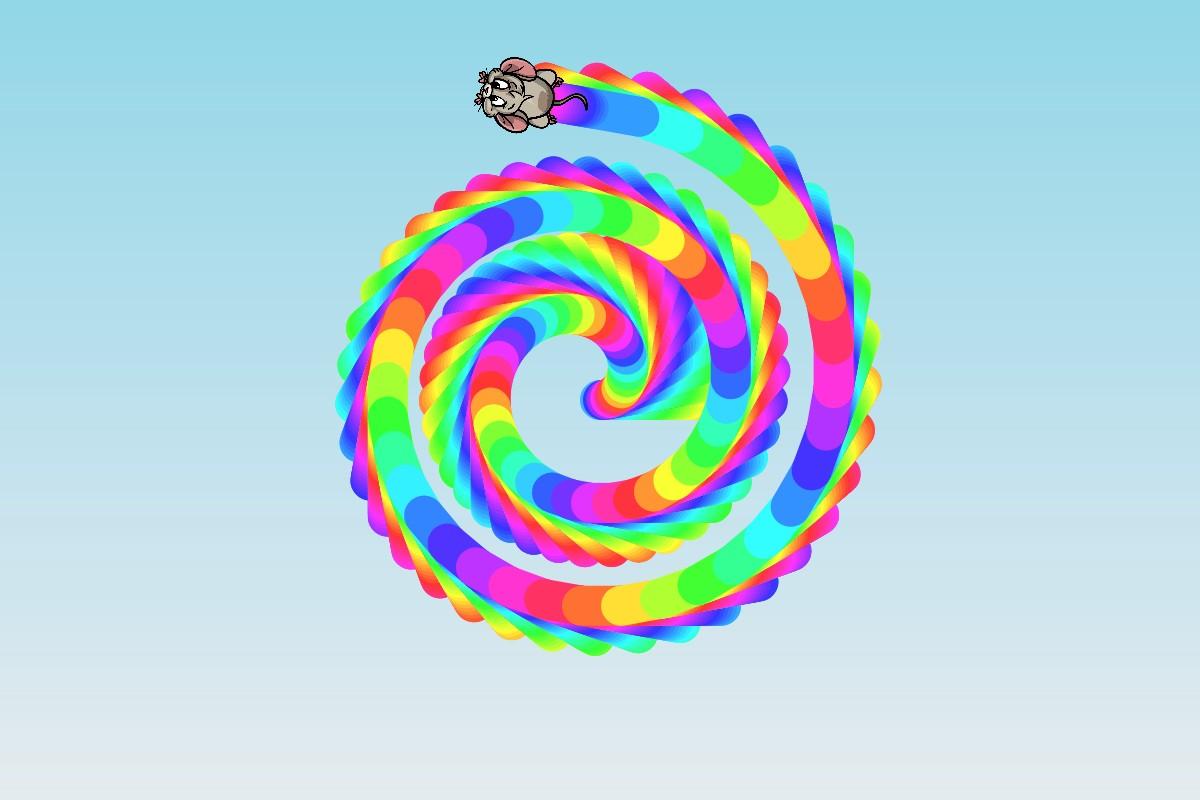 spiral rainbow