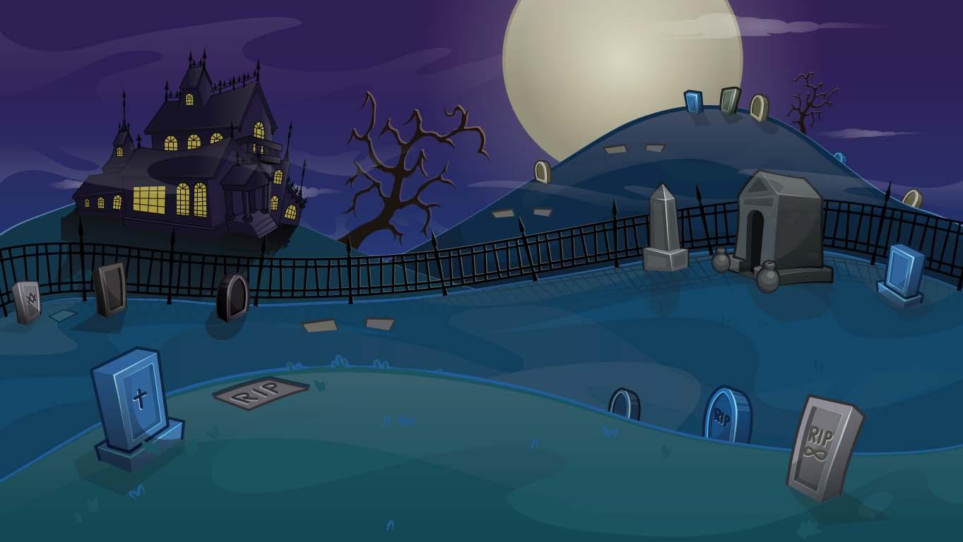 scary graveyard