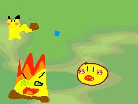 pikachu and the dancing fire