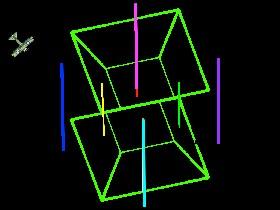 3D TESSERACT SHADOW .