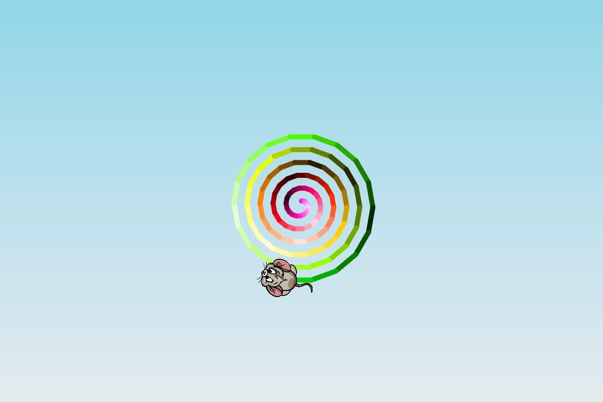 Rainbow spiral