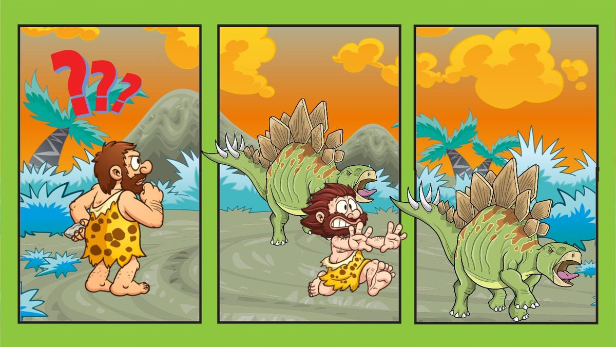 comic of dinosaur