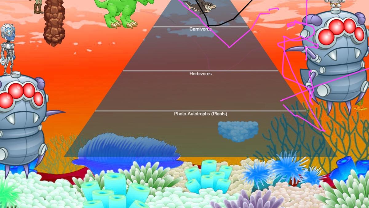 Ocean Ecological Pyramid - TEMPLATE