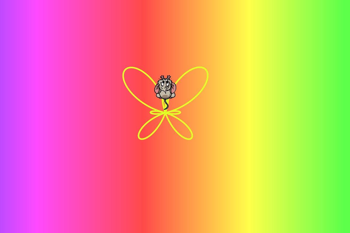 rainbow butterfly