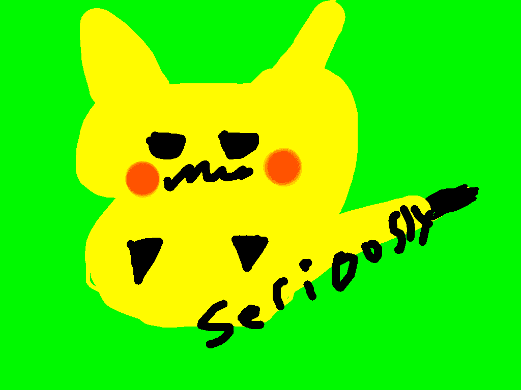 My pickachu drawing