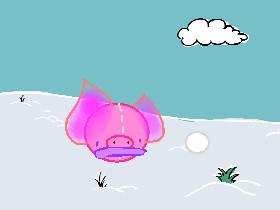 Little Piggie w/ snow